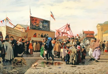 Stände für die Osterwoche in Tula, 1868